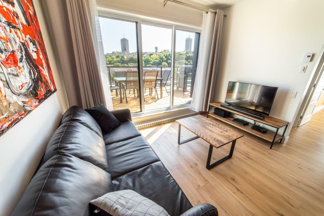 Апартаменты Aux Havres Urbains - Le Penthouse Du Kameleon Квебек Экстерьер фото