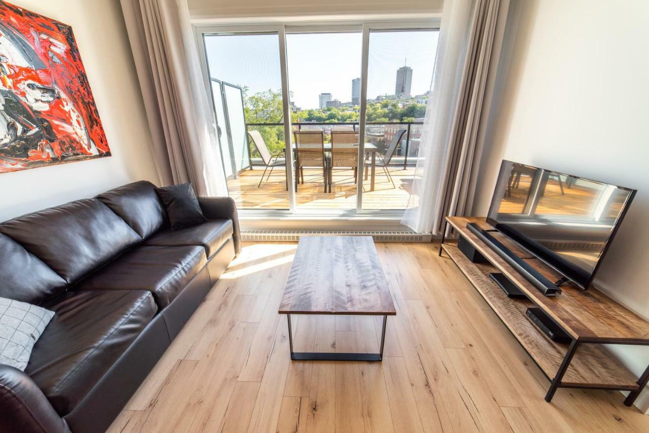 Апартаменты Aux Havres Urbains - Le Penthouse Du Kameleon Квебек Экстерьер фото